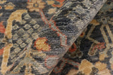 handmade Geometric Kafkaz Chobi Ziegler Gray Rust Hand Knotted RECTANGLE 100% WOOL area rug 4 x 6