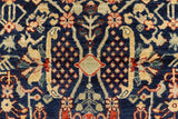 handmade Geometric Kafkaz Chobi Ziegler Blue Brown Hand Knotted RECTANGLE 100% WOOL area rug 4 x 6
