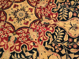 handmade Traditional Kirman Red Tan Hand Knotted RECTANGLE 100% WOOL area rug 9x12