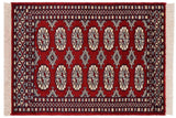 handmade Geometric Bokhara Maroon Beige Hand Knotted RECTANGLE 100% WOOL area rug 2x3
