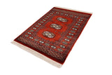 handmade Geometric Bokhara Rust Beige Hand Knotted RECTANGLE 100% WOOL area rug 2x3