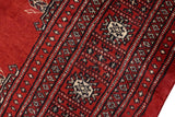 handmade Geometric Bokhara Red Beige Hand Knotted RECTANGLE 100% WOOL area rug 4x6