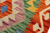 handmade Traditional Kilim, New arrival Rust Gray Hand-Woven RECTANGLE 100% WOOL area rug 2' x 3'