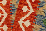 handmade Traditional Kilim, New arrival Rust Beige Hand-Woven RECTANGLE 100% WOOL area rug 2' x 3'
