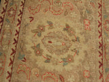 handmade Traditional Sultanabad Blue Tan Hand Knotted RECTANGLE 100% WOOL area rug 9x12