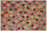 Contemporary Balochi Jayvon Hand Knotted Wool Rug - 3'2'' x 4'10''