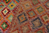 handmade Geometric Balouchi Purple Rust Hand Knotted RECTANGLE 100% WOOL area rug 3 x 5
