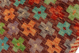 handmade Geometric Balouchi Brown Rust Hand Knotted RECTANGLE 100% WOOL area rug 3 x 5