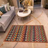 handmade Geometric Balouchi Maroon Orange Hand Knotted RECTANGLE 100% WOOL area rug 3 x 5