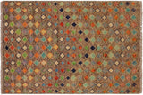 Contemporary Balochi Roy Hand Knotted Wool Rug - 3'3'' x 4'11''