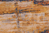 handmade Modern Modern Blue Rust Hand Knotted RECTANGLE WOOL&SILK area rug 9 x 12