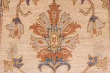 handmade Traditional Kafkaz Tan Rust Hand Knotted RUNNER 100% WOOL area rug 3 x 5