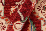 handmade Traditional Kafkaz Red Beige Hand Knotted RUNNER 100% WOOL area rug 3 x 5