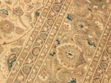 handmade Traditional Taj Beige Taupe Hand Knotted RECTANGLE 100% WOOL area rug 9x12
