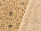 handmade Traditional Taj Beige Taupe Hand Knotted RECTANGLE 100% WOOL area rug 9x12