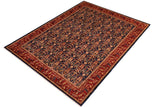 handmade Transitional Kafkaz Chobi Ziegler Blue Red Hand Knotted RECTANGLE 100% WOOL area rug 8 x 10