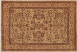 Oriental Ziegler Charity Green Brown Hand-Knotted Wool Rug- 8'2'' x 10'1''