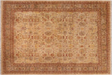 Bohemien Ziegler Marlin Beige Brown Hand-Knotted Wool Rug - 8'0'' x 9'9''