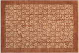 Oriental Ziegler Margo Brown Beige Hand-Knotted Wool Rug - 8'1'' x 9'10''