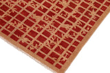 handmade Transitional Kafkaz Chobi Ziegler Rust Tan Hand Knotted RECTANGLE 100% WOOL area rug 8 x 10