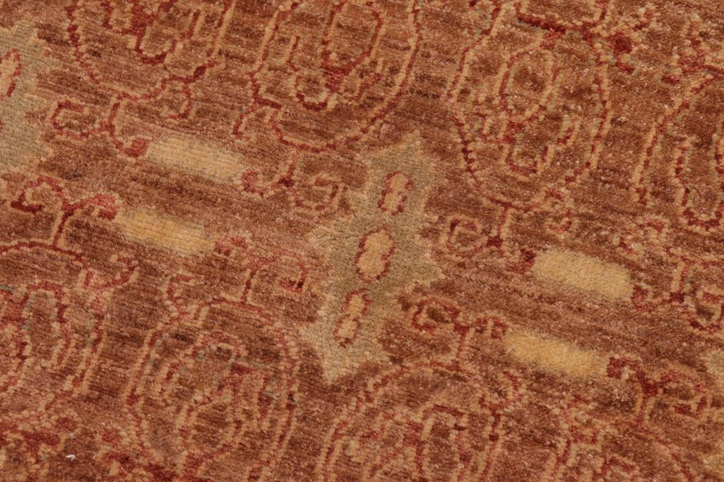 handmade Transitional Kafkaz Brown Red Hand Knotted RECTANGLE 100% WOOL area rug 8 x 10