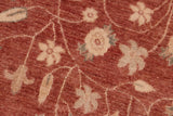 handmade Transitional Kafkaz Chobi Ziegler Rust Tan Hand Knotted RECTANGLE 100% WOOL area rug 8 x 10