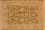 Oriental Ziegler Dale Green Tan Hand-Knotted Wool Rug - 8'1'' x 9'8''