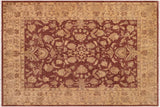 Boho Chic Ziegler Audra Brown Tan Hand-Knotted Wool Rug - 8'1'' x 9'8''