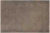 Overdyed Keith Grayish Blu/Gray Hand-Knotted Rug  9'1 x 11'9