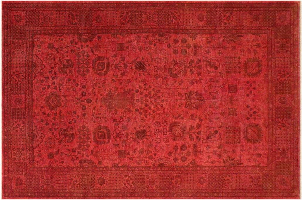 A01539, 9 1"x11 9",Over Dyed                     ,9x12,Pink,LT. BROWN,Hand-knotted                  ,Pakistan   ,100% Wool  ,Rectangle  ,652671136382
