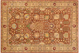 handmade Traditional Kafkaz Chobi Ziegler Brown Beige Hand Knotted RECTANGLE 100% WOOL area rug 9 x 12