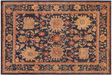 Shabby Chic Ziegler Hilary Blue Tan Hand-Knotted Wool Rug - 8'2'' x 9'11''