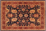 handmade Traditional Kafkaz Chobi Ziegler Blue Red Hand Knotted RECTANGLE 100% WOOL area rug 8 x 10