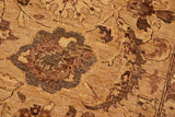 handmade Traditional Kafkaz Chobi Ziegler Gray Tan Hand Knotted RECTANGLE 100% WOOL area rug 8 x 10