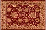 Boho Chic Ziegler Mia Red Tan Hand-Knotted Wool Rug - 8'0'' x 9'9''