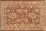 Oriental Ziegler Lidia Brown Tan Hand-Knotted Wool Rug - 8'0'' x 9'9''