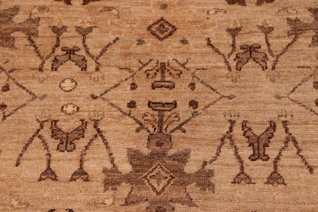 handmade Transitional Kafkaz Tan Tan Hand Knotted RECTANGLE 100% WOOL area rug 8x10