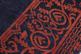 Handmade Kafakz Chobi Ziegler Modern Contemporary Blue Rust Hand Knotted Rectangel Hand Knotted 100% Vegetable Dyed wool area rug 8 x 10