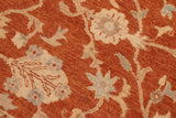 handmade Traditional Kafkaz Chobi Ziegler Rust Beige Hand Knotted RECTANGLE 100% WOOL area rug 8 x 10