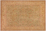 Oriental Ziegler Neva Green Tan Hand-Knotted Wool Rug - 8'2'' x 9'9''