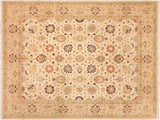 Turkish Knotted Kashan Istanbul Dan Beige/Tan Wool Rug - 8'3'' x 10'2''