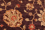 handmade Traditional Kafkaz Chobi Ziegler Purple Beige Hand Knotted RECTANGLE 100% WOOL area rug 8 x 11