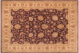 handmade Traditional Kafkaz Chobi Ziegler Purple Beige Hand Knotted RECTANGLE 100% WOOL area rug 8 x 11