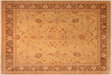 Shabby Chic Ziegler Vennie Tan Brown Hand-Knotted Wool Rug - 8'8'' x 9'10''