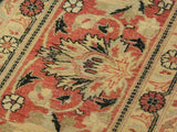 handmade Traditional Lahore Tan Brown Hand Knotted RECTANGLE 100% WOOL area rug 9x12