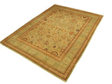 handmade Traditional  Lt. Green Lt. Green Hand Knotted RECTANGLE 100% WOOL area rug 9x12