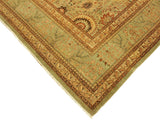 handmade Traditional  Lt. Green Lt. Green Hand Knotted RECTANGLE 100% WOOL area rug 9x12