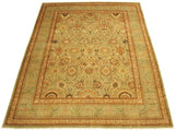 handmade Traditional  Lt. Green Lt. Green Hand Knotted RECTANGLE 100% WOOL area rug 9x12