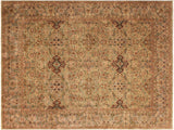 handmade Traditional  Lt. Green Lt. Green Hand Knotted RECTANGLE 100% WOOL area rug 9x12