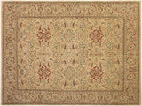 Turkish Knotted Istanbul Chrystal Gray/ Gray Wool Rug - 9'3'' x 11'10''